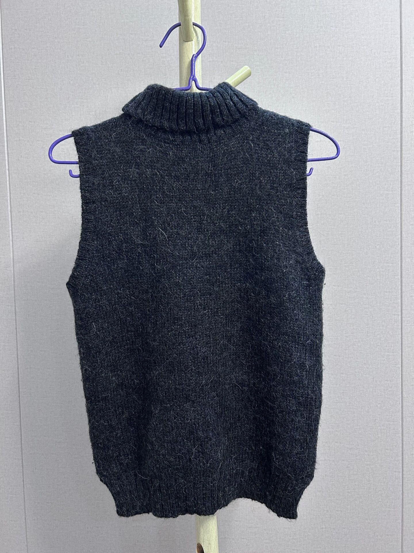45rpm Wool Blend Knitted Vest with Button Size M / US 6-8 / IT 42-44 - 3 Thumbnail