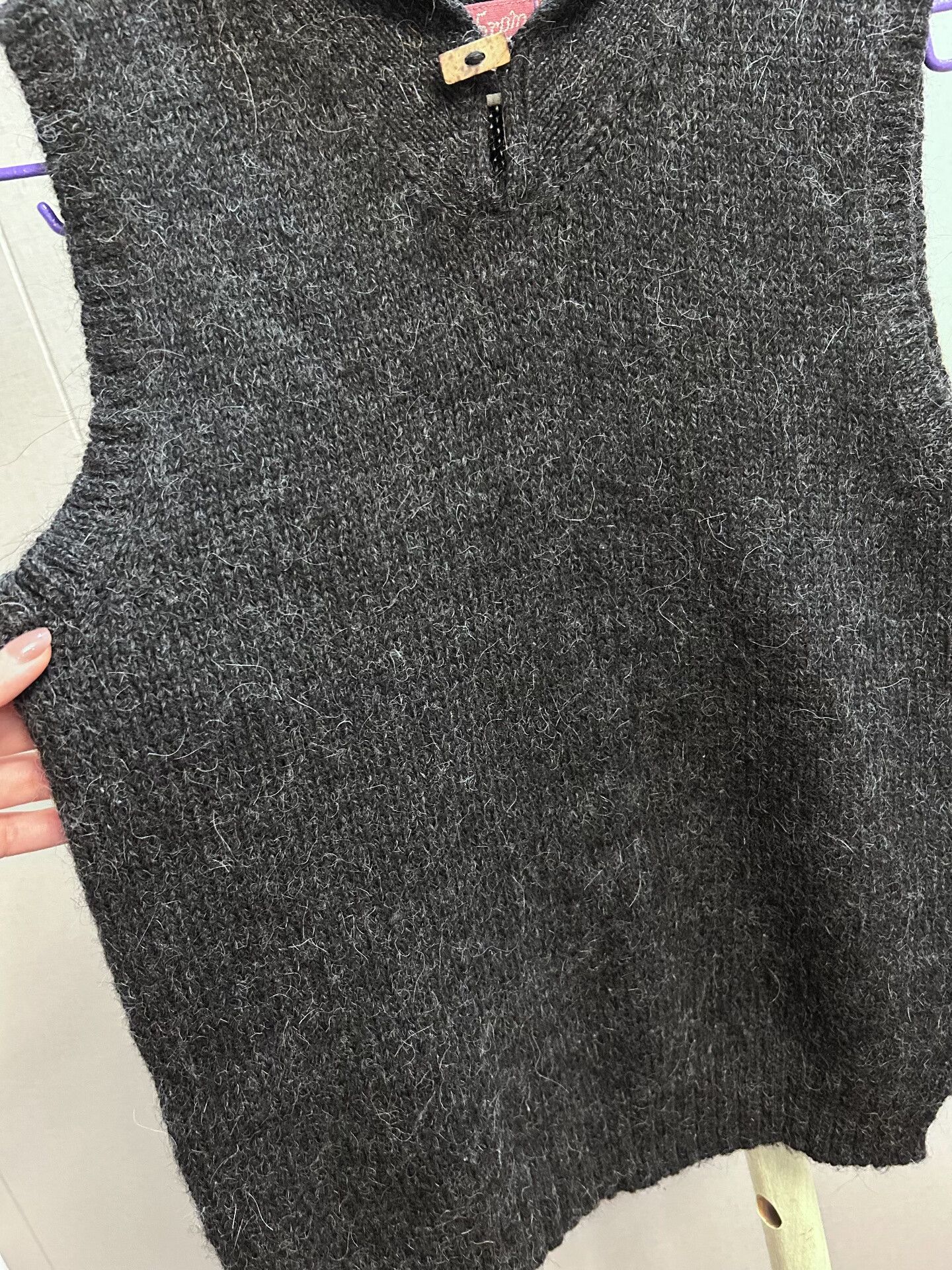45rpm Wool Blend Knitted Vest with Button Size M / US 6-8 / IT 42-44 - 5 Thumbnail