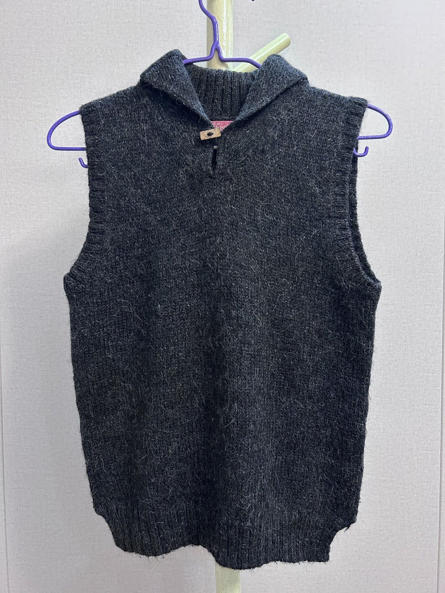 45rpm Wool Blend Knitted Vest with Button Size M / US 6-8 / IT 42-44 - 2 Thumbnail