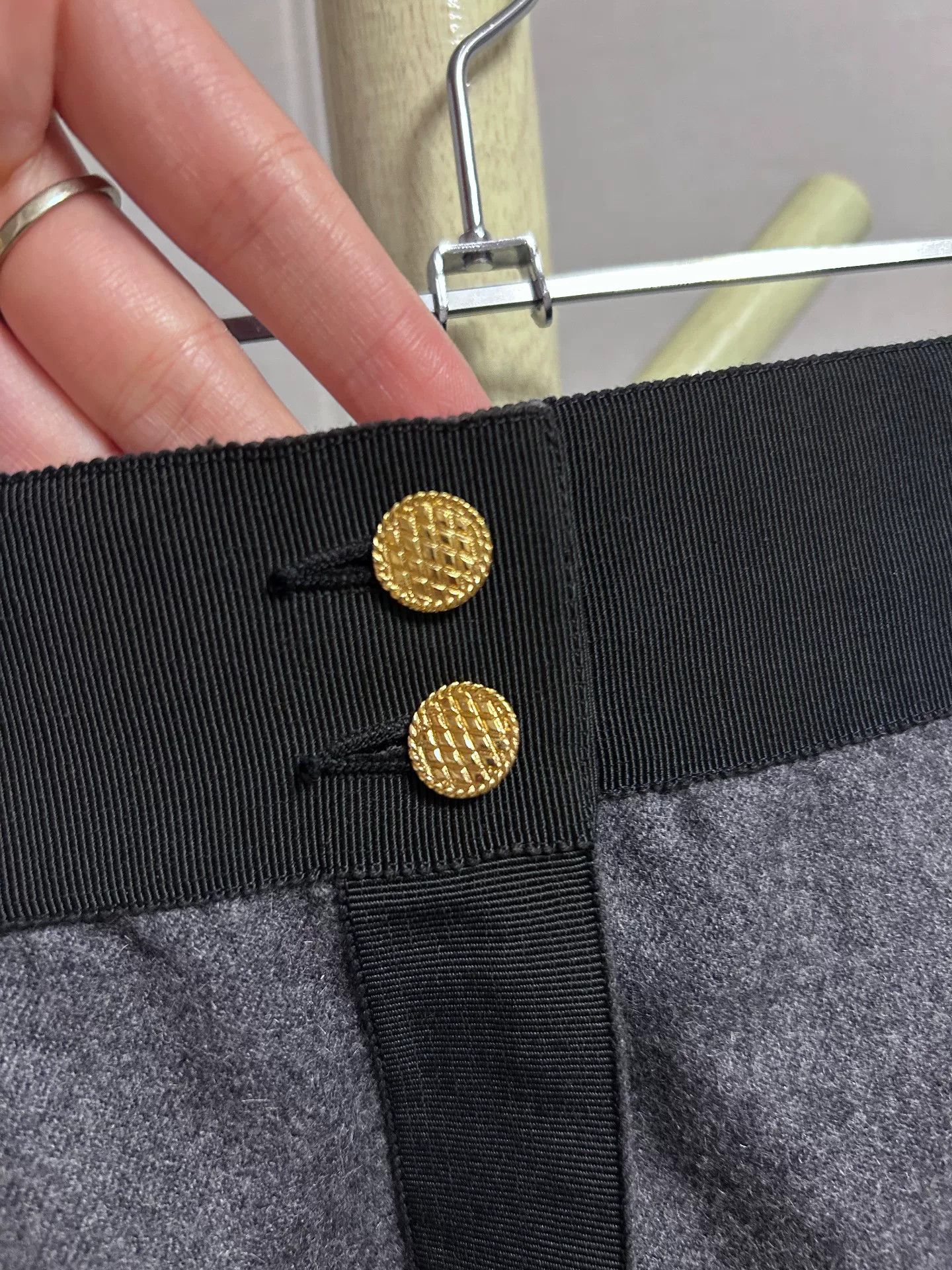 Chanel Chanel Wool Skirt Vintage Size 40 Size 40" / US 18 - 4 Thumbnail