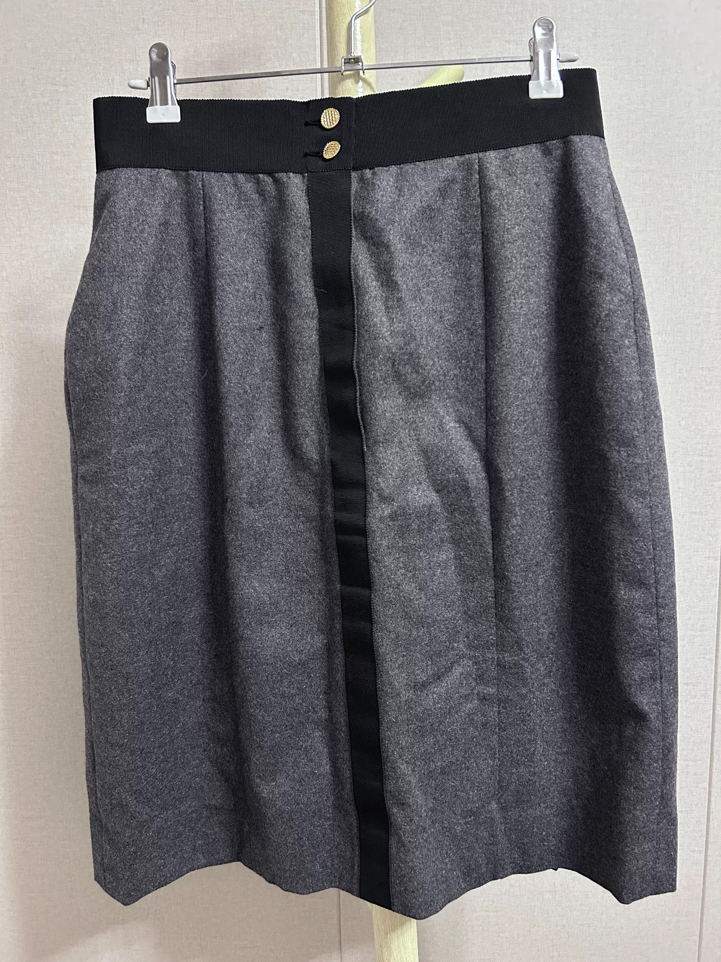 Chanel Chanel Wool Skirt Vintage Size 40 Size 40" / US 18 - 3 Thumbnail