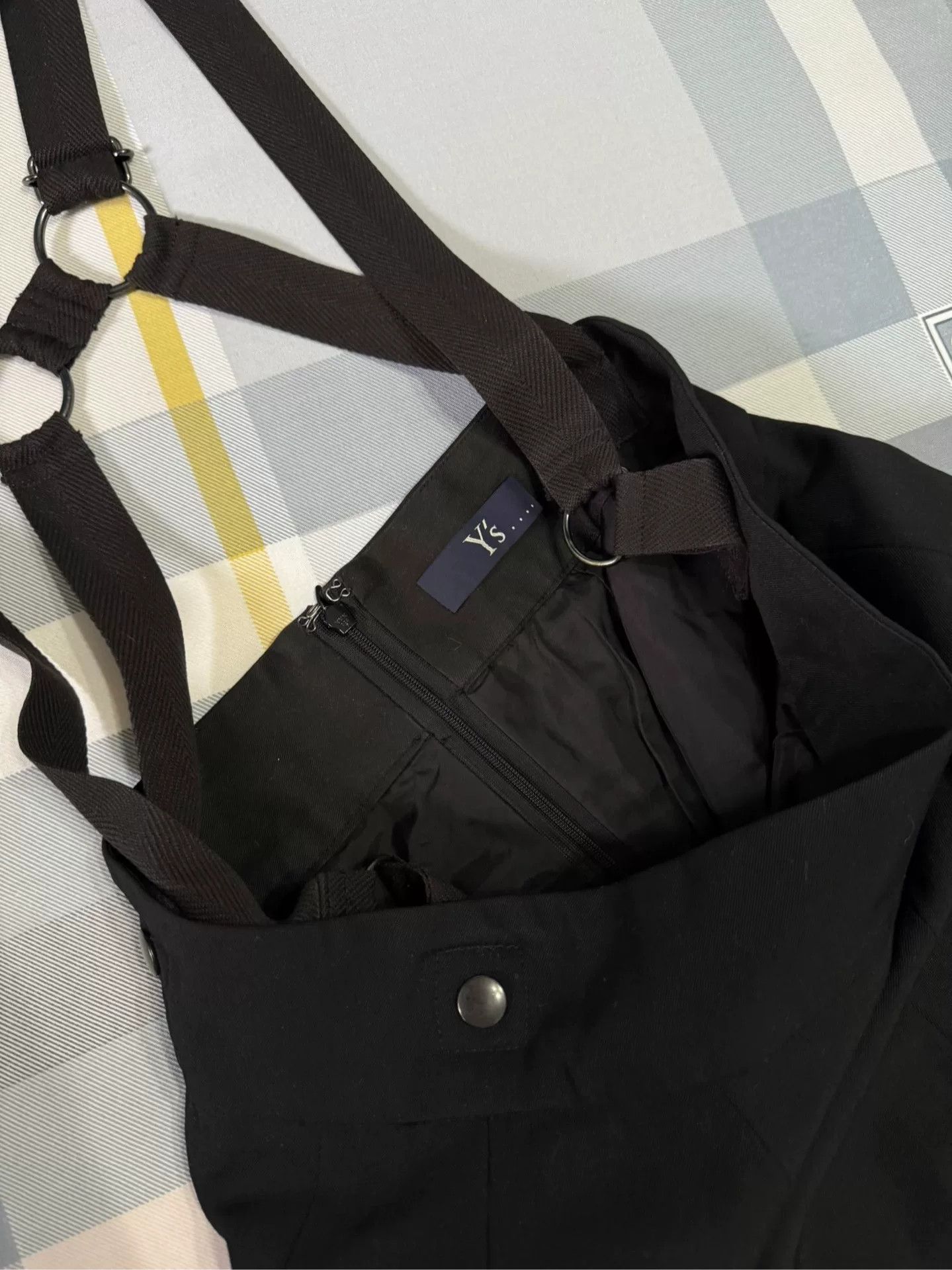 Y's Y's Black Suspender Dress with Adjustable Length Size 36" / US 14 / IT 50 - 4 Thumbnail