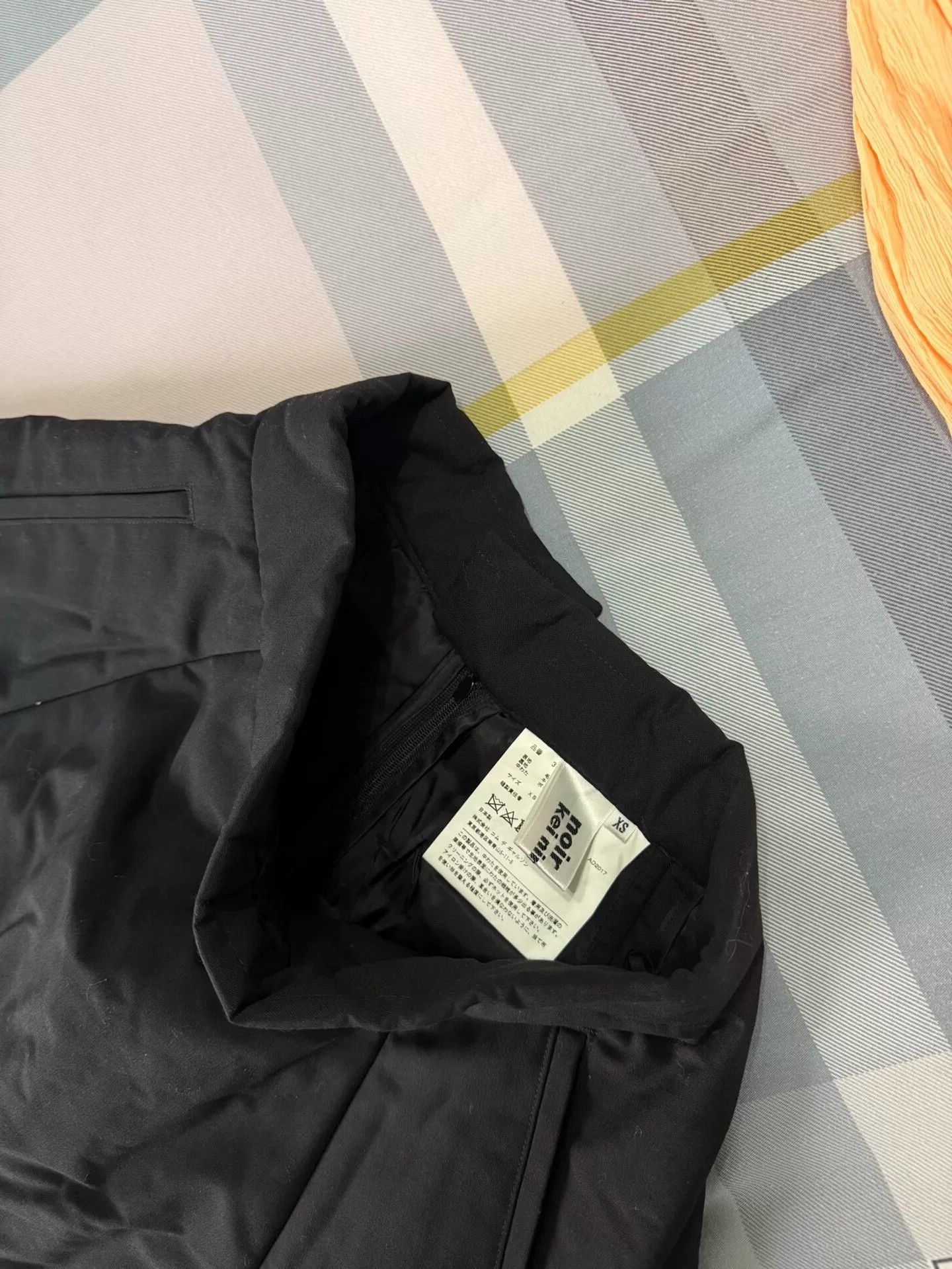 Noir Kei Ninomiya CDG Noir Kei Ninomiya Black Cotton Skirt Size 24" / US 00 / IT 34 - 4 Thumbnail