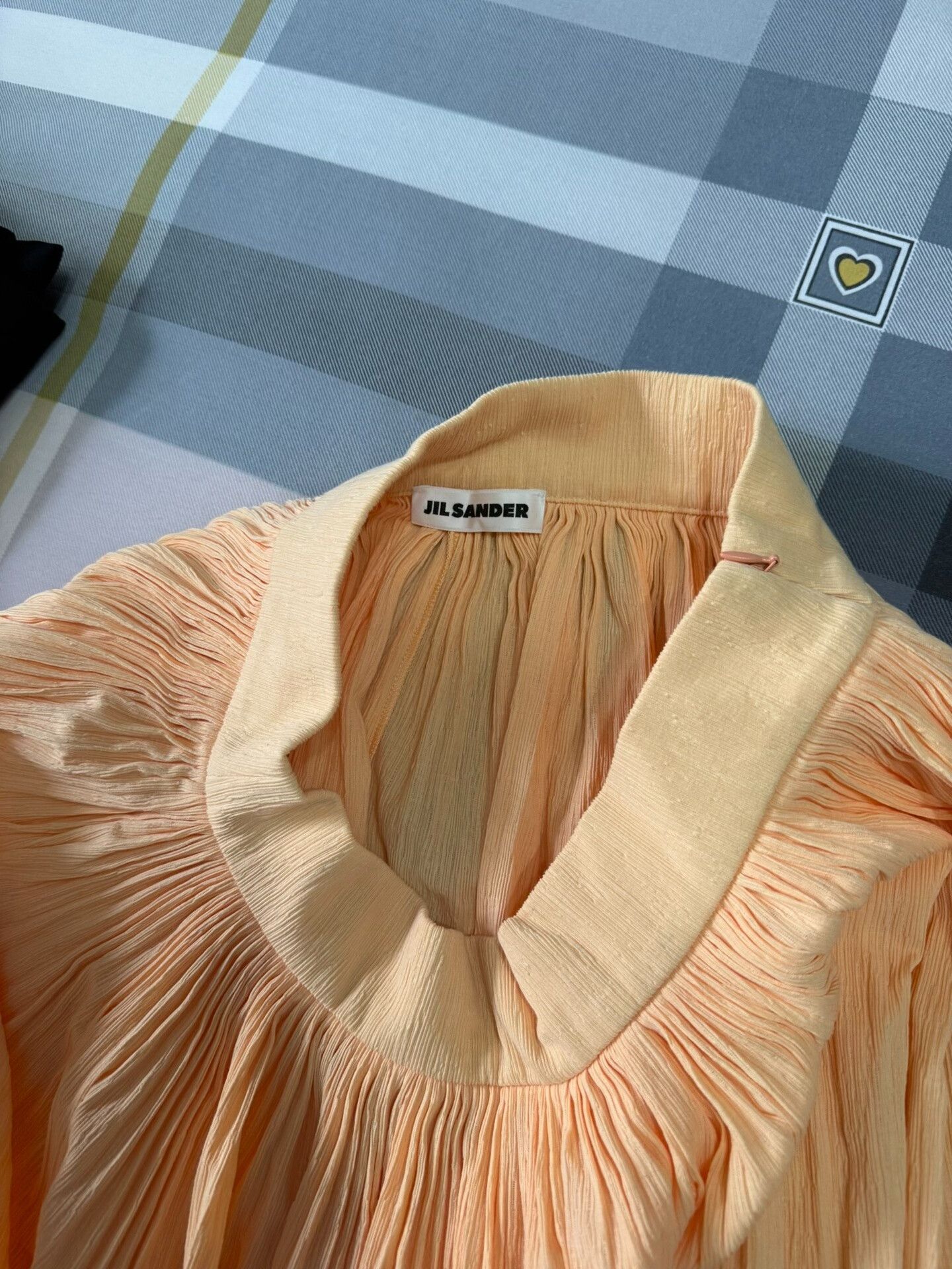 Jil Sander Jil Sander Pleated Midi Skirt in Peach Size 25" / US 0 / IT 36 - 3 Thumbnail
