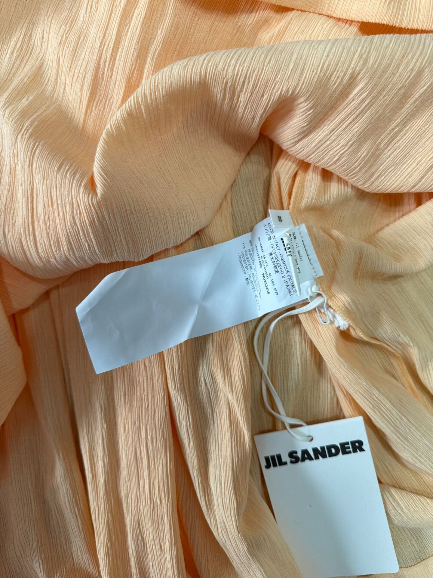 Jil Sander Jil Sander Pleated Midi Skirt in Peach Size 25" / US 0 / IT 36 - 5 Thumbnail