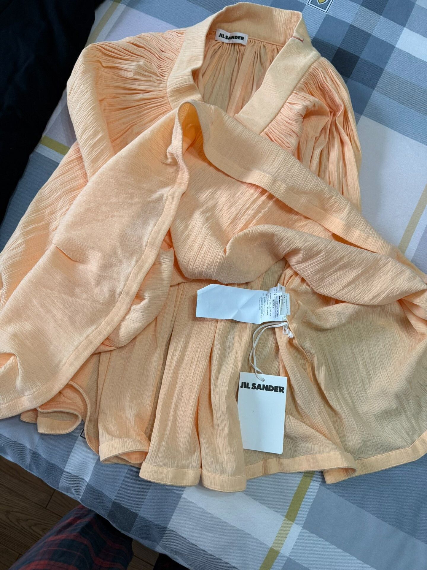 Jil Sander Jil Sander Pleated Midi Skirt in Peach Size 25" / US 0 / IT 36 - 4 Thumbnail