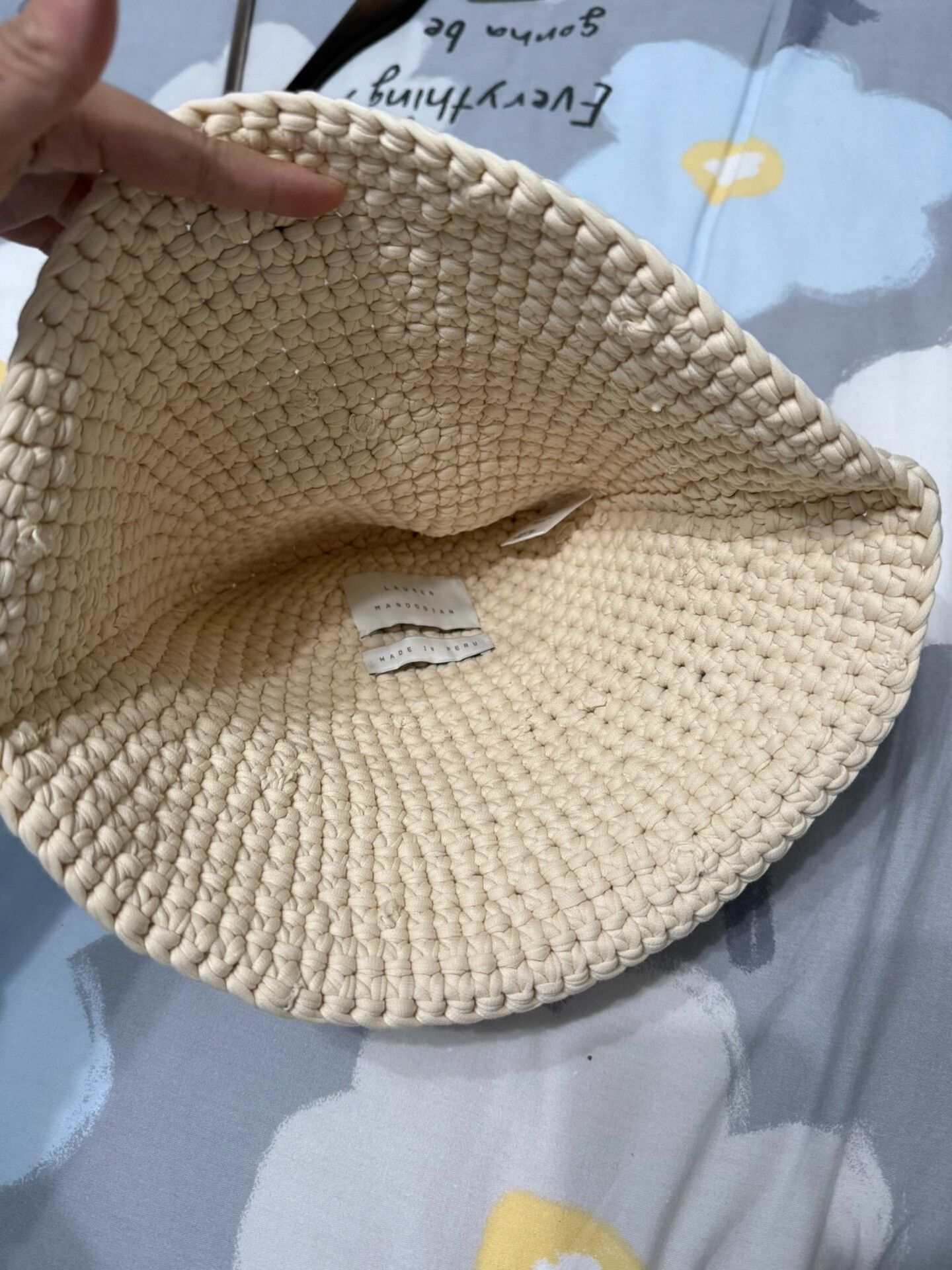 Lauren Manoogian Lauren Manoogian Woven Hat in Beige Size ONE SIZE - 5 Thumbnail