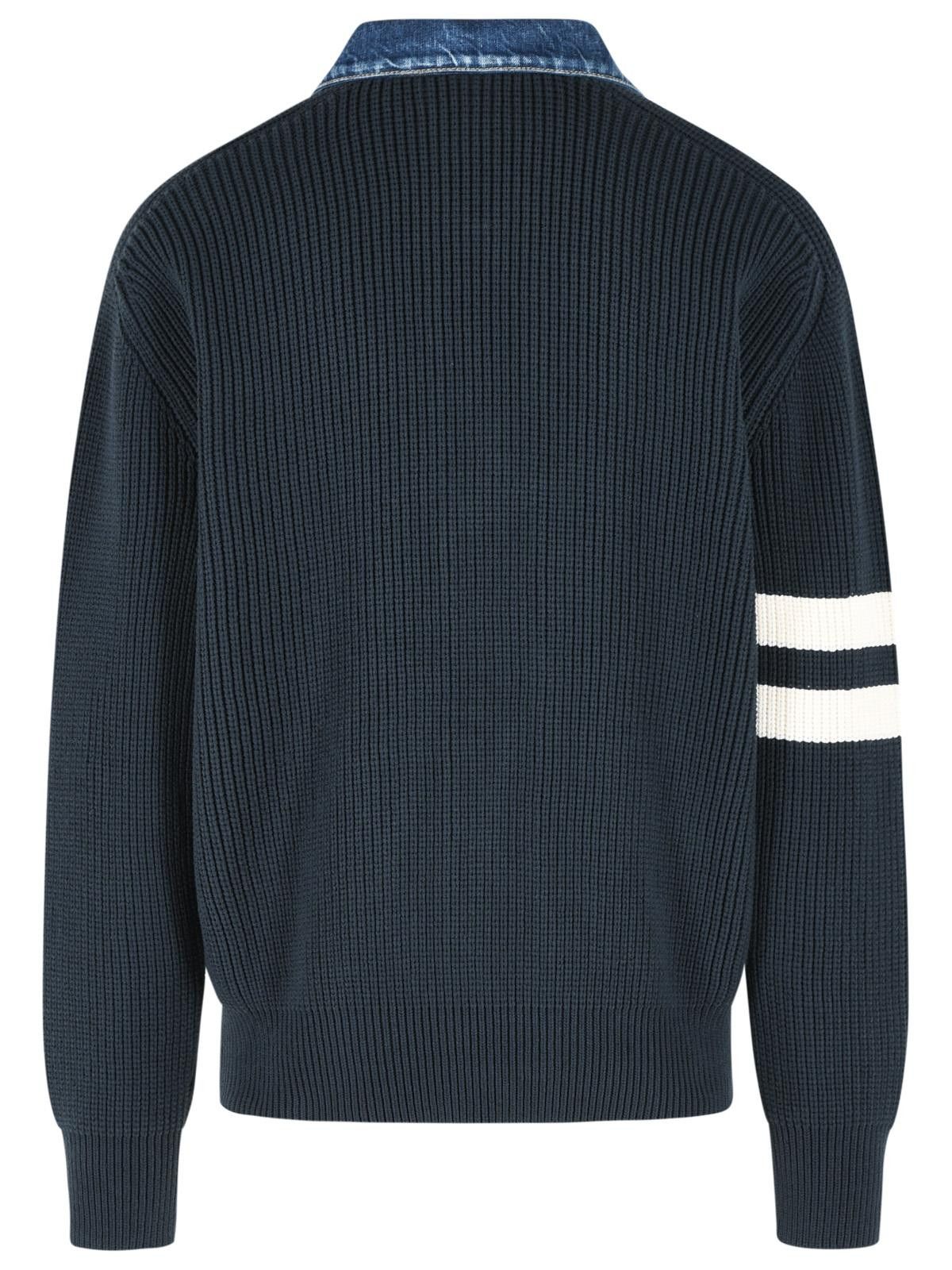 Dsquared2 DSQUARED2 Blue Cotton Blend Sweater Size US L / EU 52-54 / 3 - 3 Thumbnail
