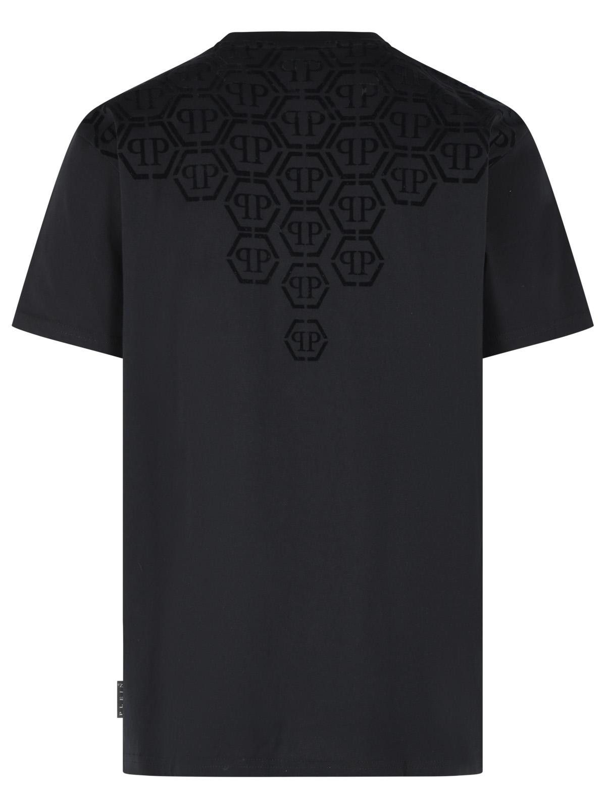 Philipp Plein PHILIPP PLEIN Black Cotton T-Shirt Size US M / EU 48-50 / 2 - 3 Thumbnail