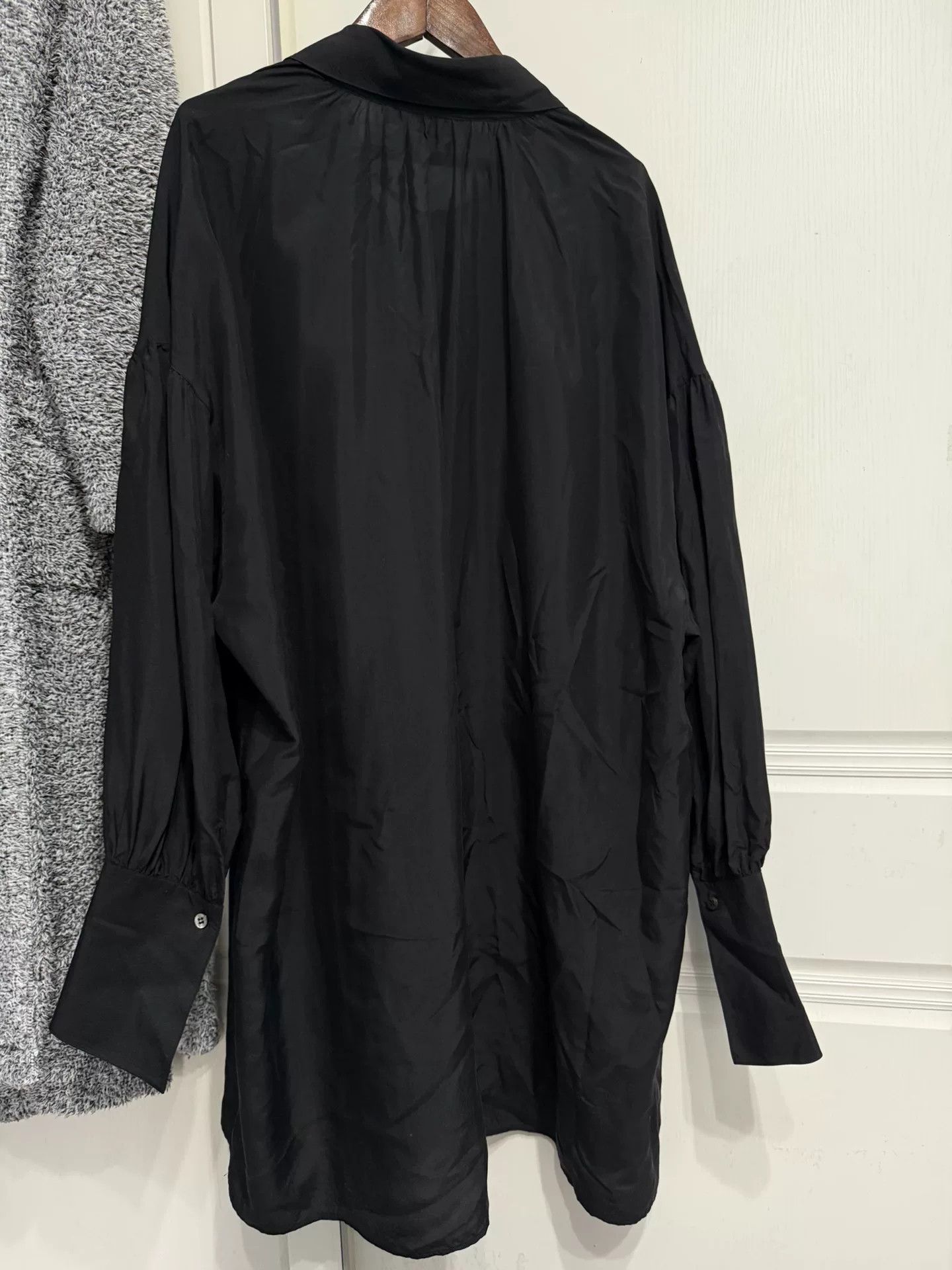 The Row The Row Silk Shirt Dress in Black Size XS / US 0-2 / IT 36-38 - 6 Thumbnail