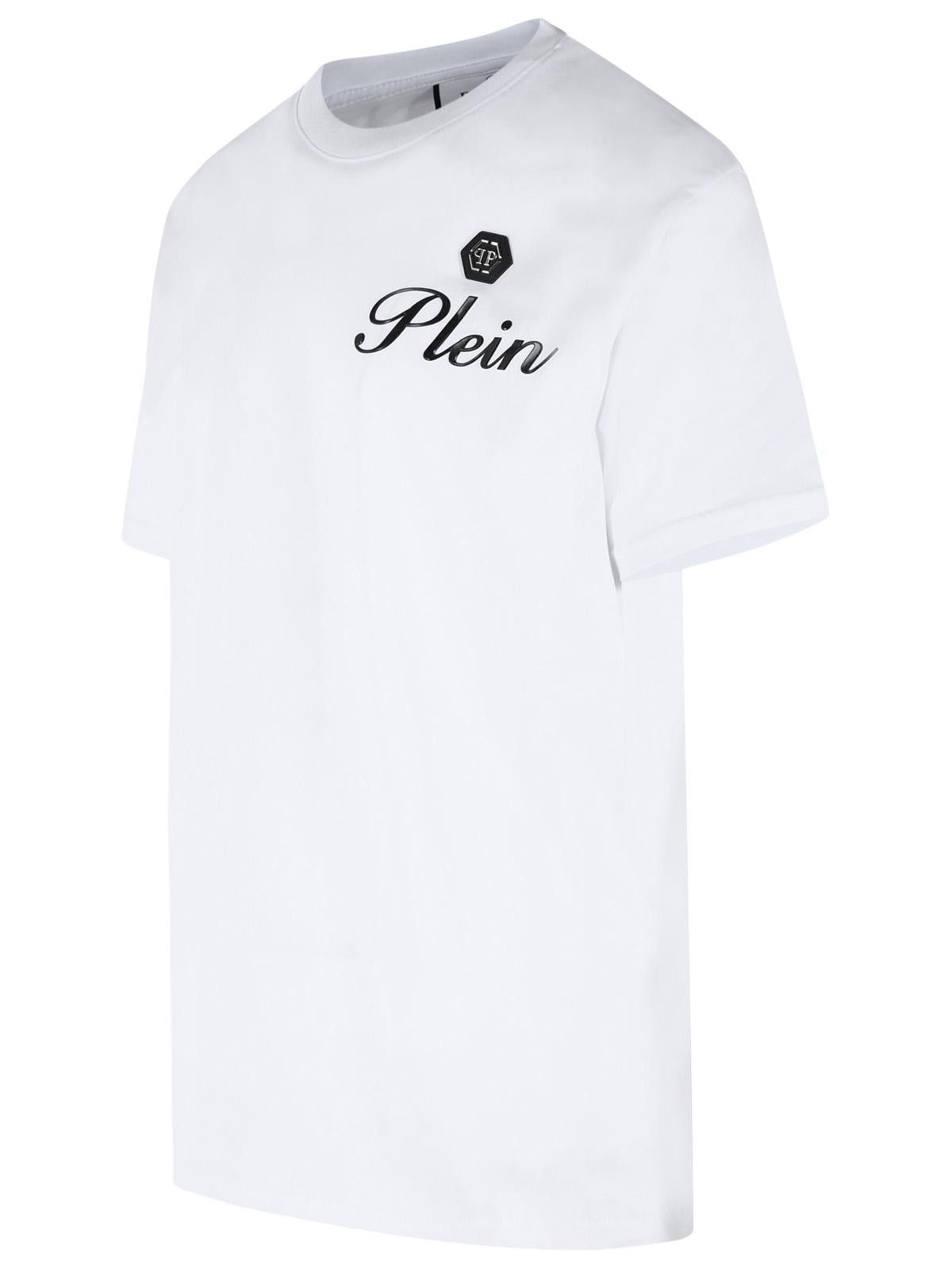 Philipp Plein PHILIPP PLEIN White Cotton T-Shirt Size US M / EU 48-50 / 2 - 2 Thumbnail