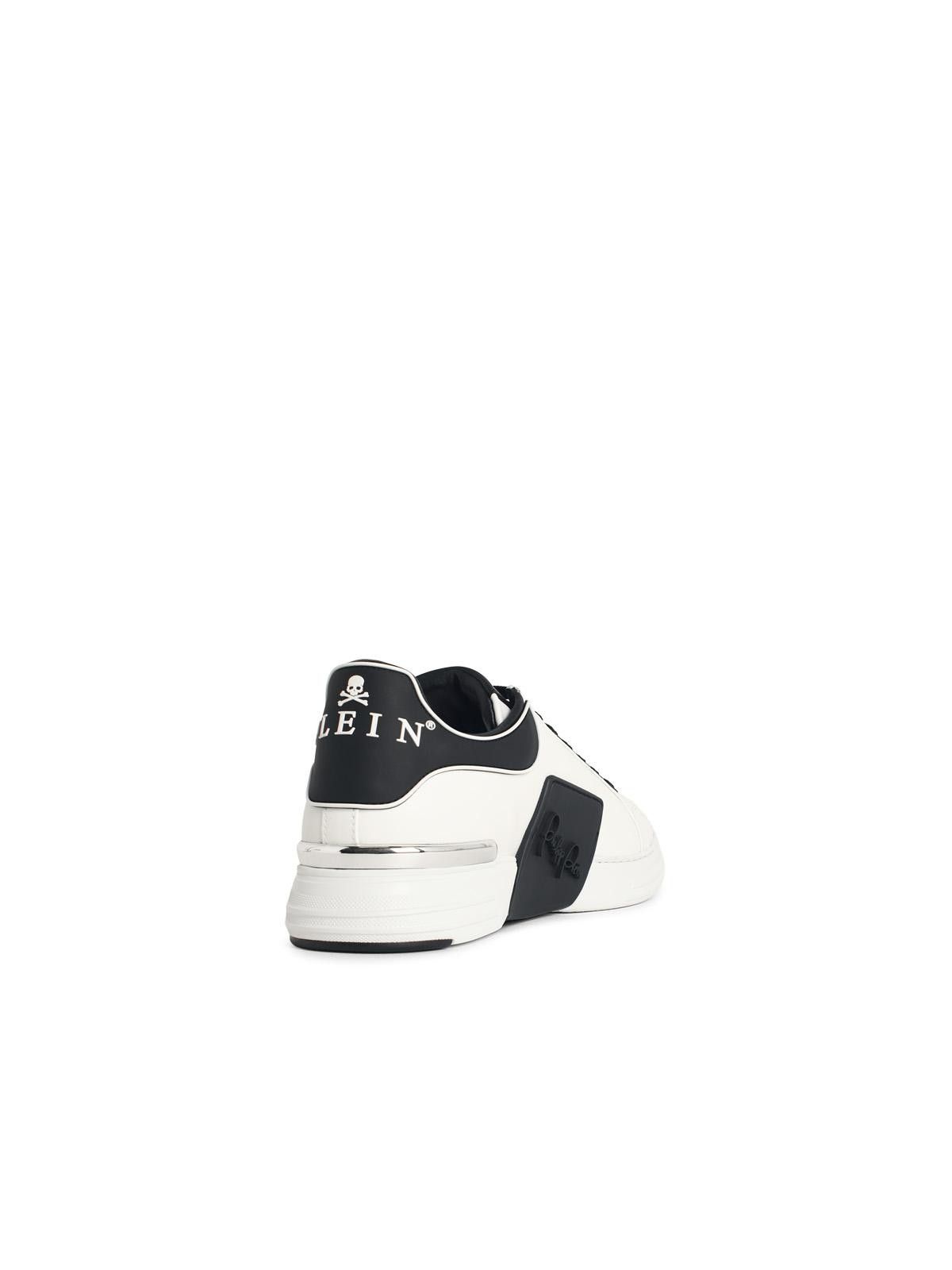 Philipp Plein PHILIPP PLEIN 'Phantom' White Leather Sneakers Size US 8 / EU 41 - 3 Thumbnail