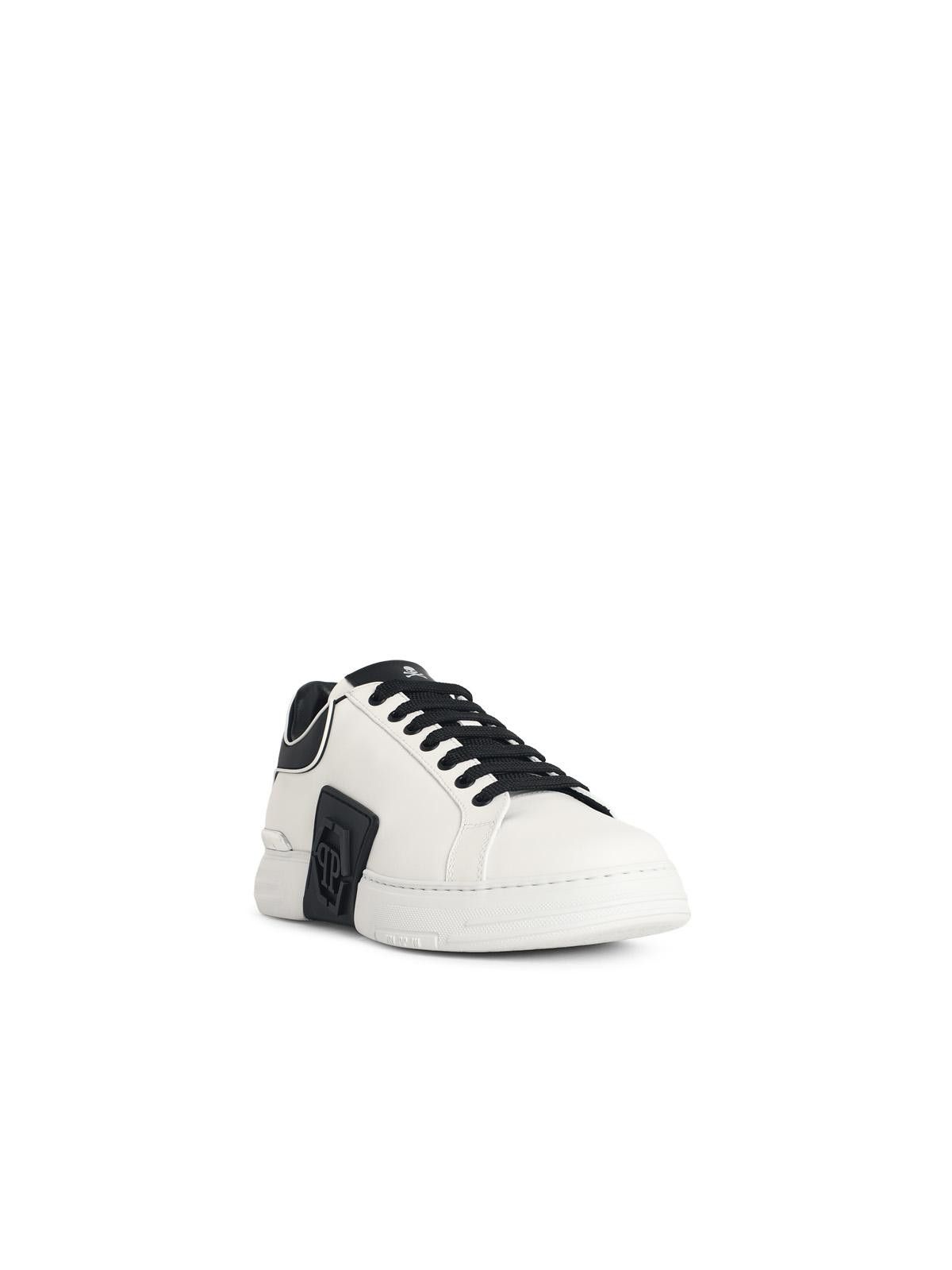 Philipp Plein PHILIPP PLEIN 'Phantom' White Leather Sneakers Size US 9 / EU 42 - 2 Thumbnail