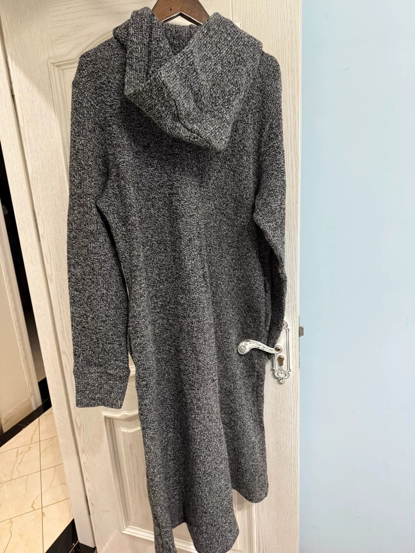 Limi Feu Long Hooded Wool Blend Cardigan Coat Size M / US 6-8 / IT 42-44 - 4 Thumbnail
