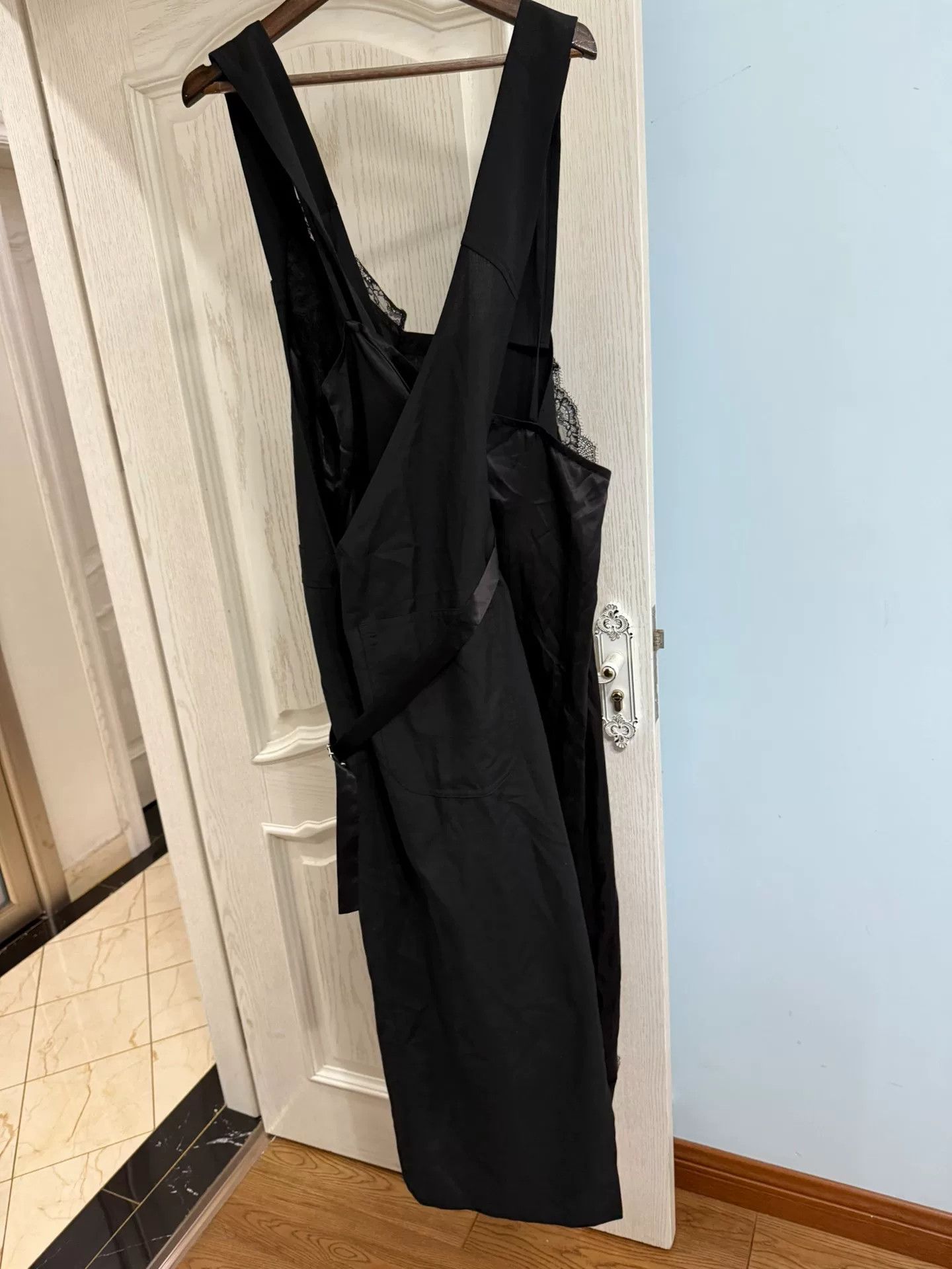 Junya Watanabe Junya Watanabe Black Jumpsuit with Lace Detail Size 25" / US 0 / IT 36 - 2 Thumbnail