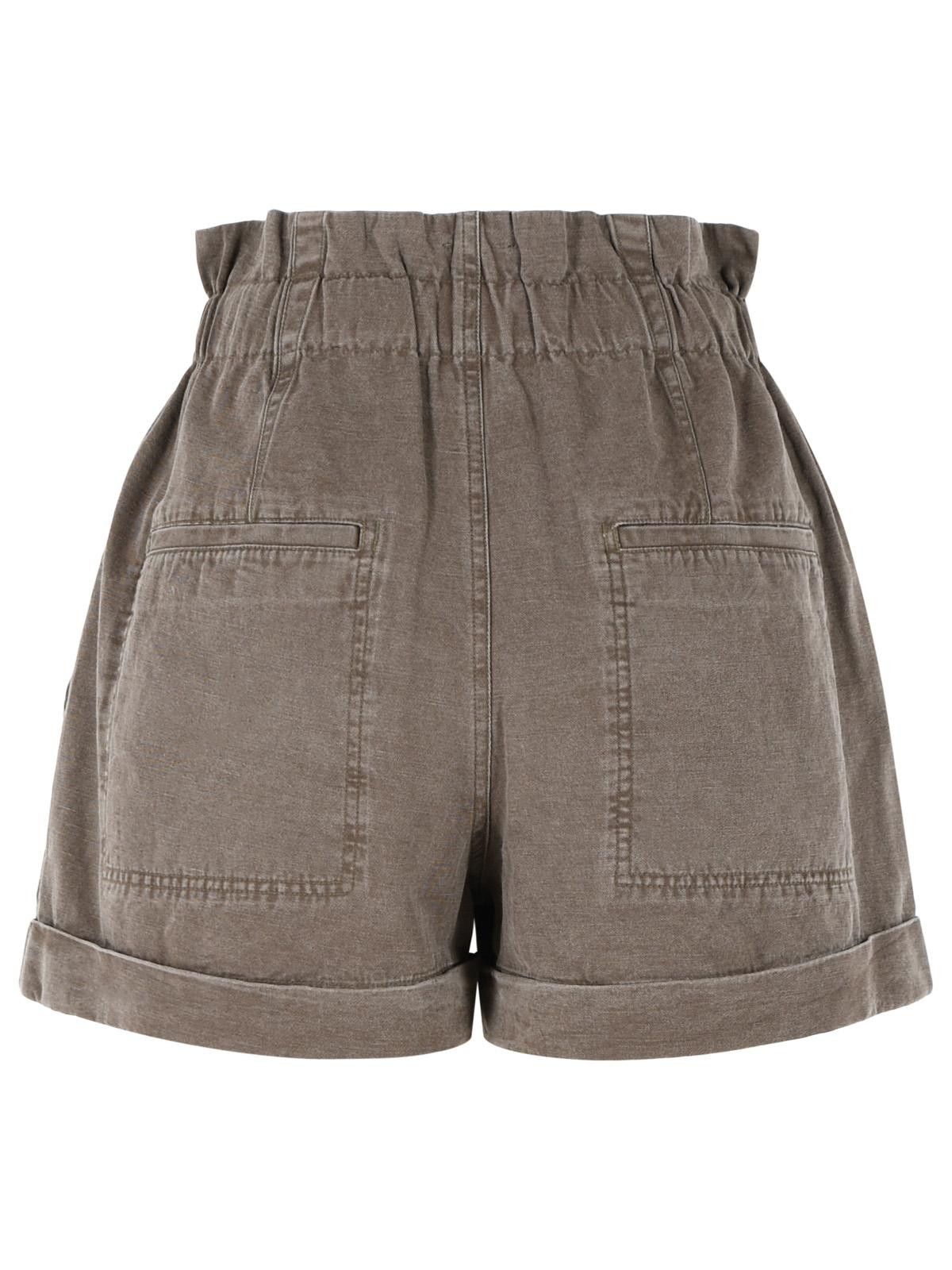 Isabel Marant Etoile ISABEL MARANT ETOILE 'Nirma' Brown Cotton And Linen Shorts Size 28" / US 6 / IT 42 - 3 Thumbnail