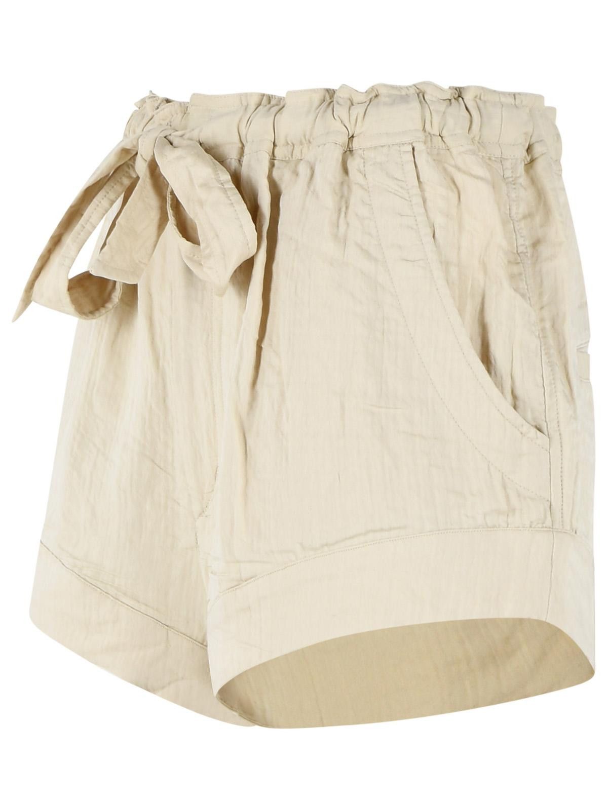 Isabel Marant Etoile ISABEL MARANT ETOILE 'Birva' Shorts In Beige Cotton Blend Size 28" / US 6 / IT 42 - 2 Thumbnail