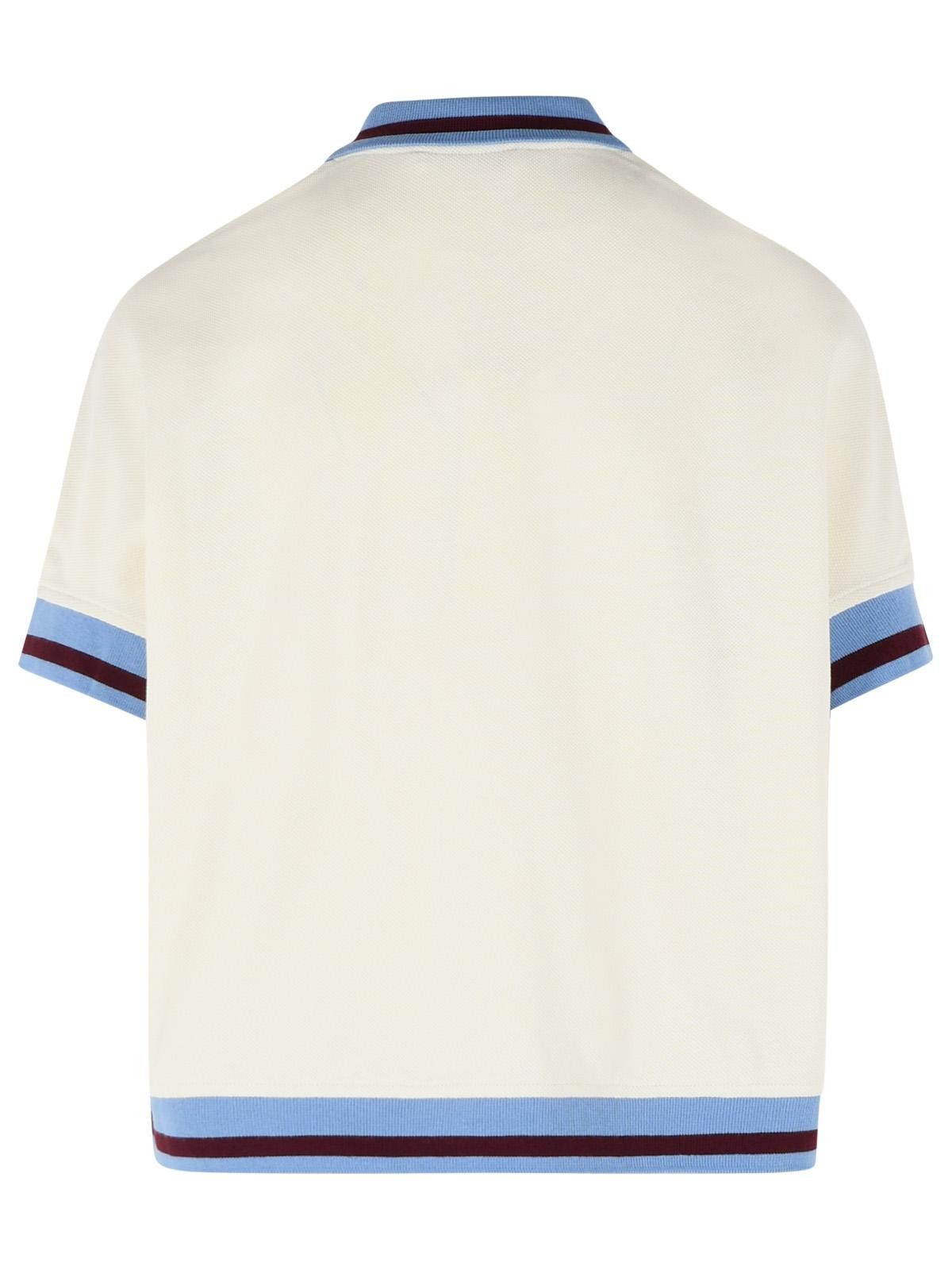 Marni MARNI Ivory Cotton Polo Shirt Size M / US 6-8 / IT 42-44 - 3 Thumbnail