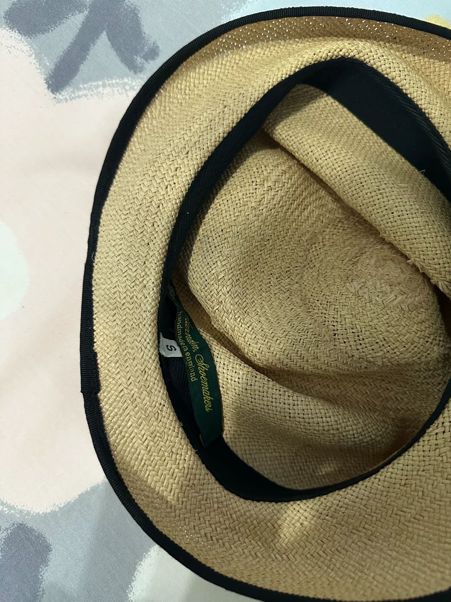 Paul Harnden Shoemakers Paul Harnden Flat Straw Hat Size ONE SIZE - 3 Thumbnail