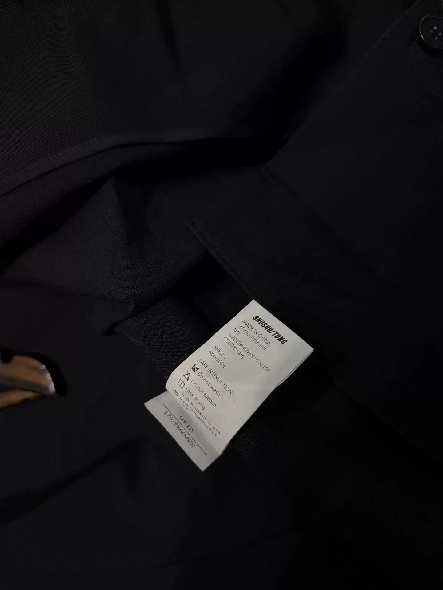Shushu/Tong Black Casual Blazer by Shu Shu Tong Size XL / US 12-14 / IT 48-50 - 4 Thumbnail
