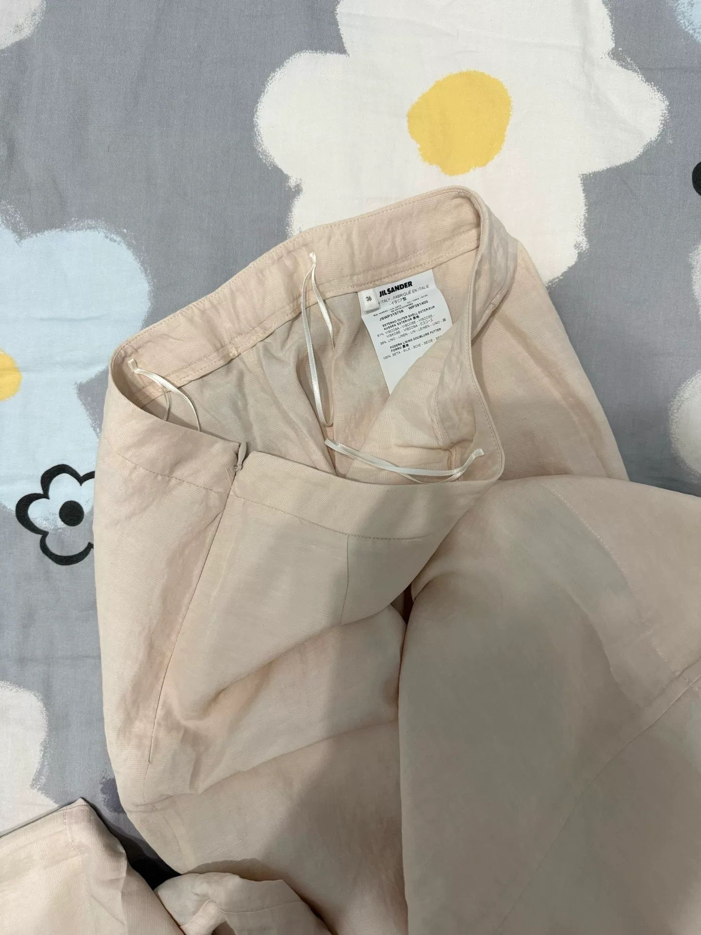 Jil Sander Jil Sander Lightweight Pink Trousers Size 26" / US 2 / IT 38 - 2 Thumbnail