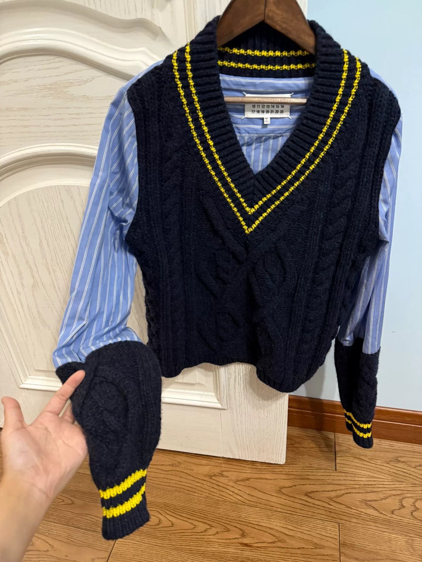 Maison Margiela Maison Margiela Patchwork Sweater and Shirt Size US M / EU 48-50 / 2 - 3 Thumbnail