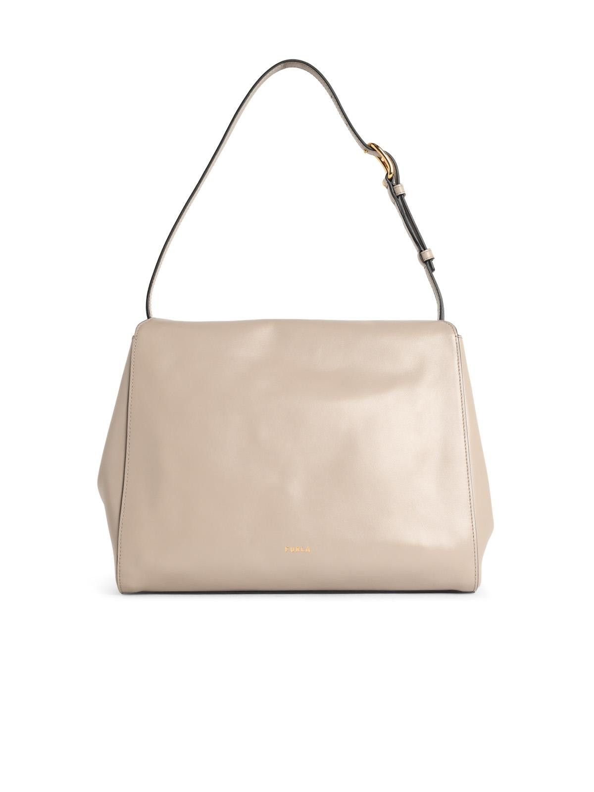 Furla FURLA Domus' M Shoulder Bag In Linen Leather Size ONE SIZE - 3 Thumbnail
