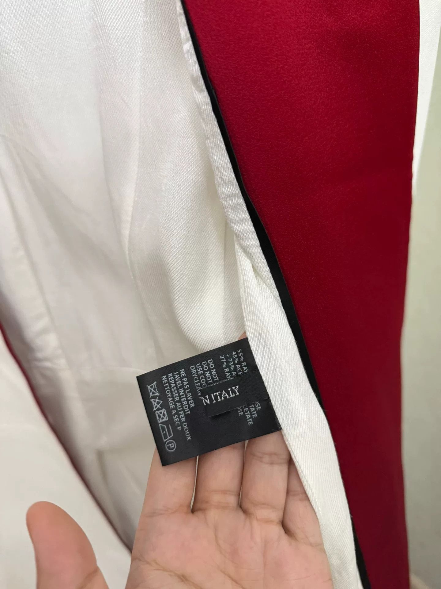 Haider Ackermann Stylish White Coat with Red Accents Size S / US 4 / IT 40 - 7 Thumbnail