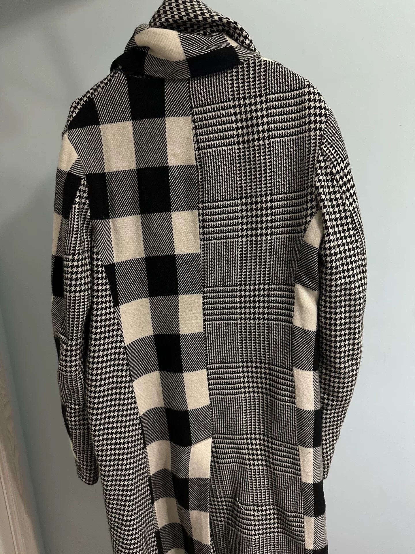 Y's Y's Yohji Yamamoto Stylish Checkered Trench Coat Size S / US 4 / IT 40 - 4 Thumbnail
