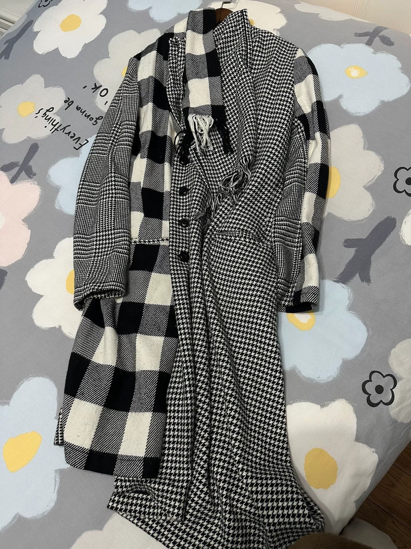 Y's Y's Yohji Yamamoto Stylish Checkered Trench Coat Size S / US 4 / IT 40 - 5 Thumbnail