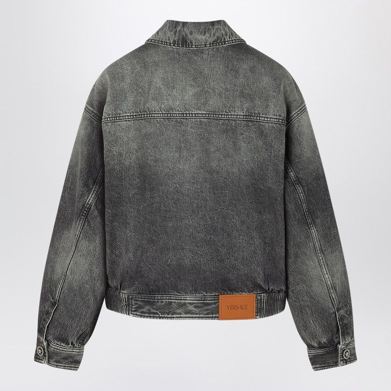 Versace Versace Grey Denim Blouson Jacket Size US S / EU 44-46 / 1 - 2 Thumbnail