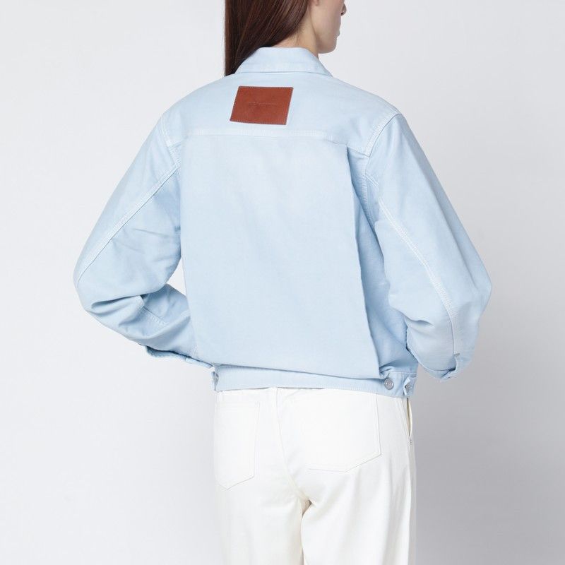 Victoria Beckham Victoria Beckham Light Blue Denim Jacket Size XS / US 0-2 / IT 36-38 - 2 Thumbnail