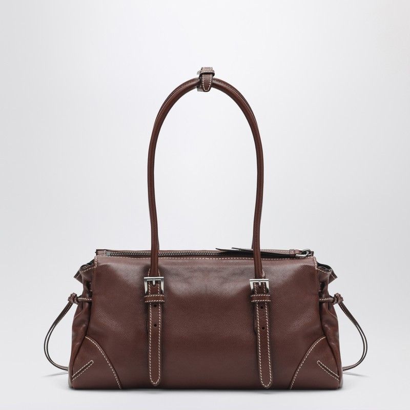 Prada Prada Medium Prada Bonnie Shopping Bag In Brown Size ONE SIZE - 2 Thumbnail