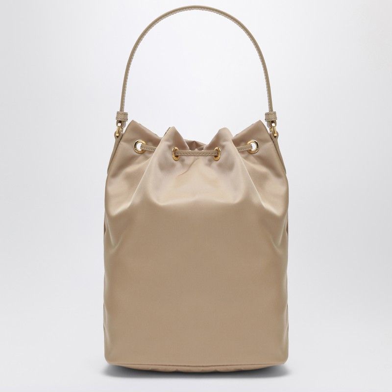 Prada Prada Prada Duet Bucket Bag In Beige Re-Nylon Size ONE SIZE - 2 Thumbnail