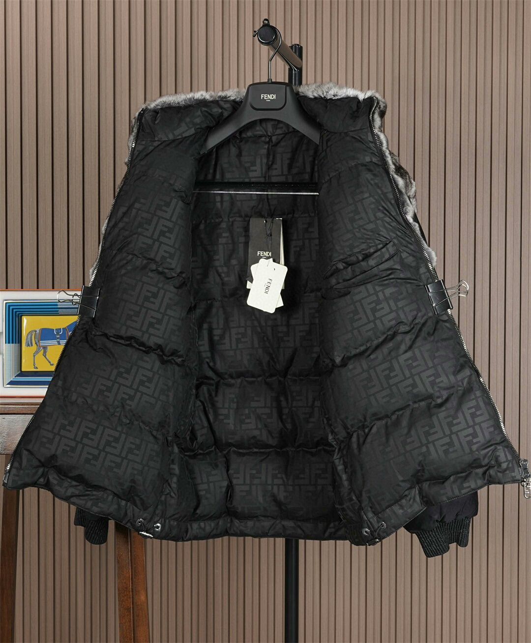 Fendi Fendi Men's Fur Down Jacket Size US M / EU 48-50 / 2 - 3 Thumbnail