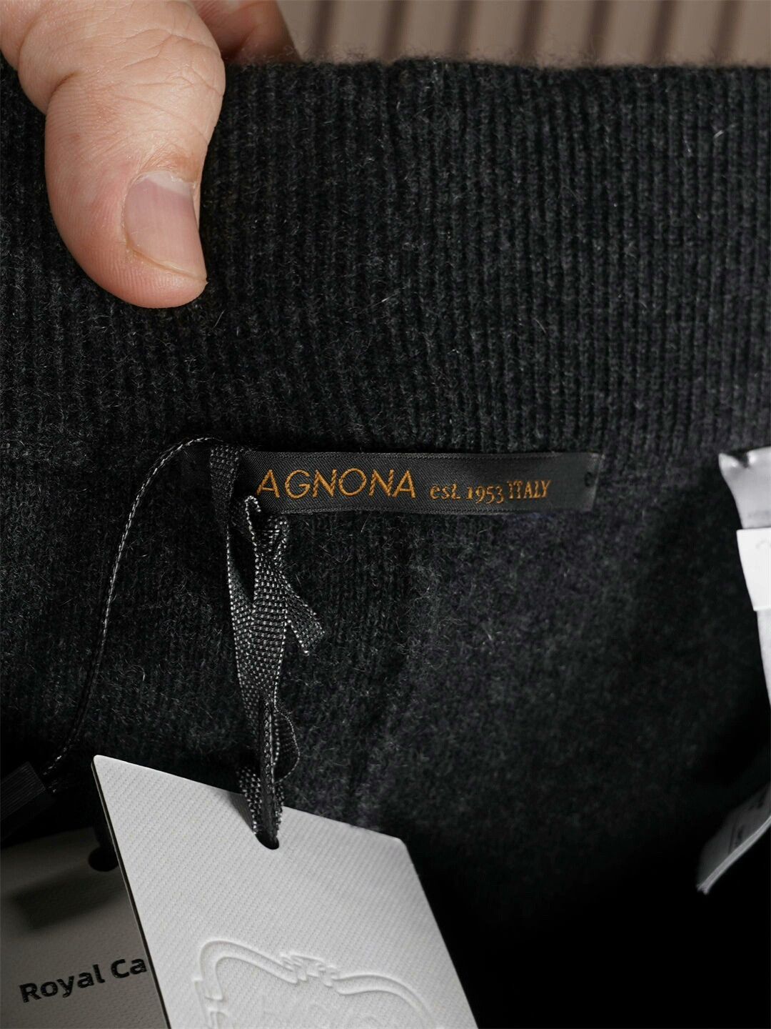 Agnona Agnona Men's Dark Gray Cashmere Set Size US 34 / EU 50 - 7 Thumbnail