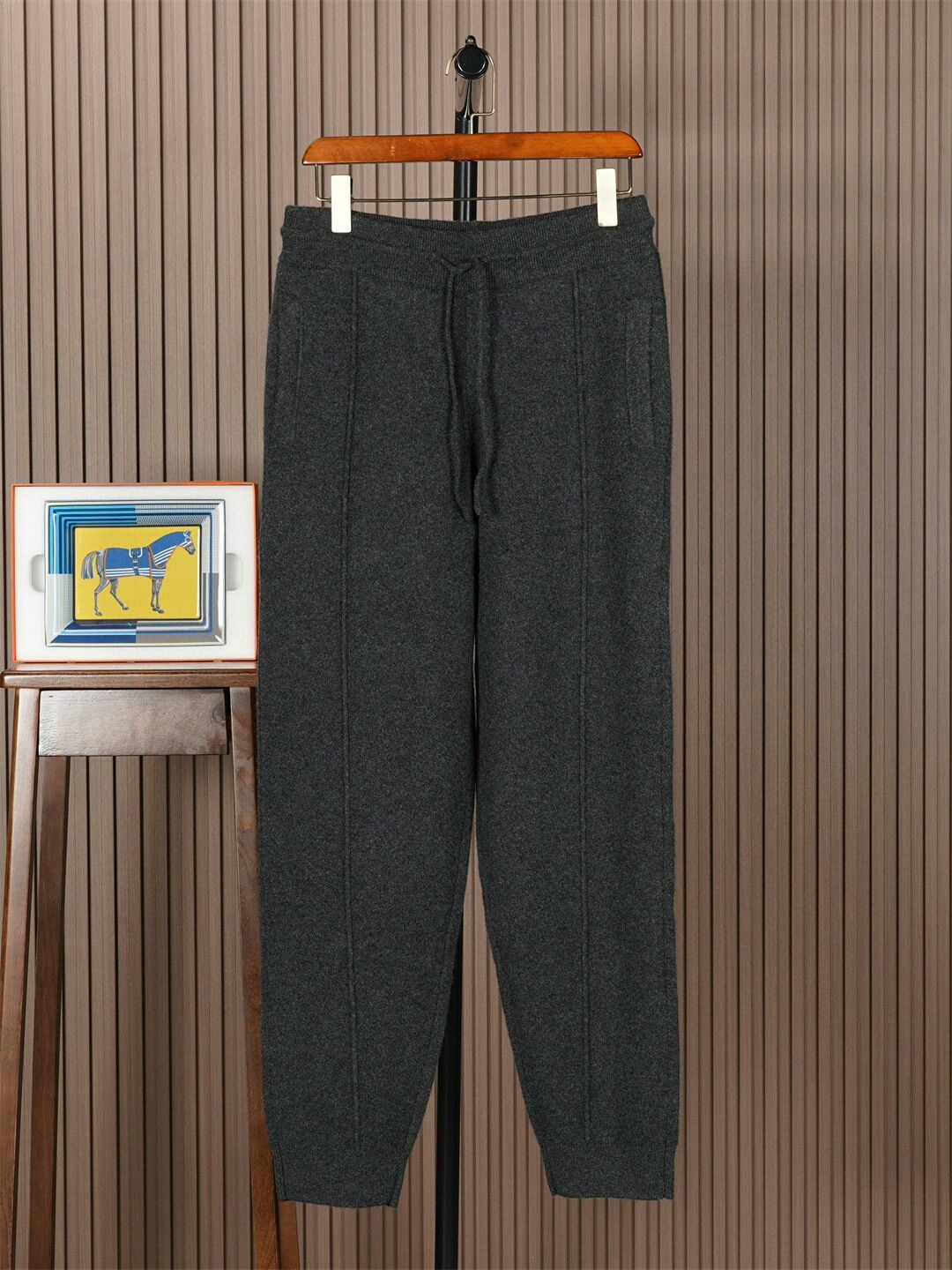 Agnona Agnona Men's Dark Gray Cashmere Set Size US 34 / EU 50 - 4 Thumbnail