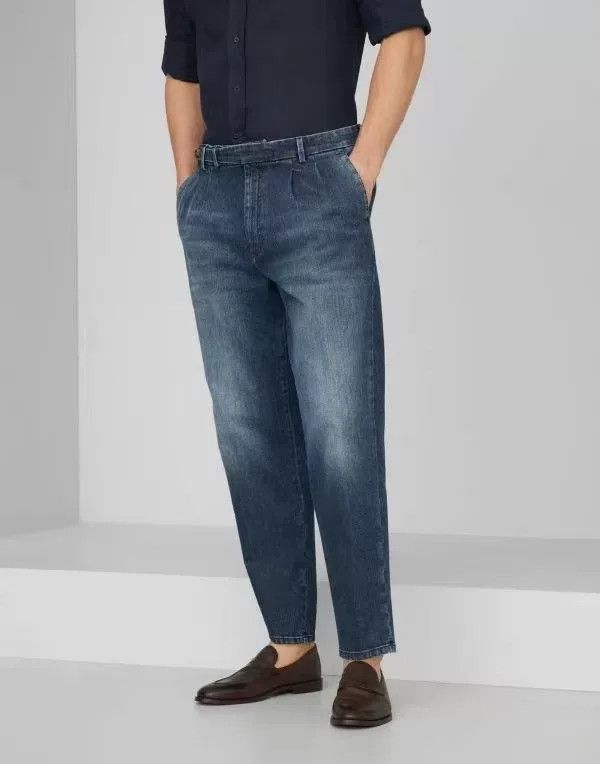 Brunello Cucinelli Brunello Cucinelli Men's Indigo Jeans Size US 30 / EU 46 - 4 Thumbnail