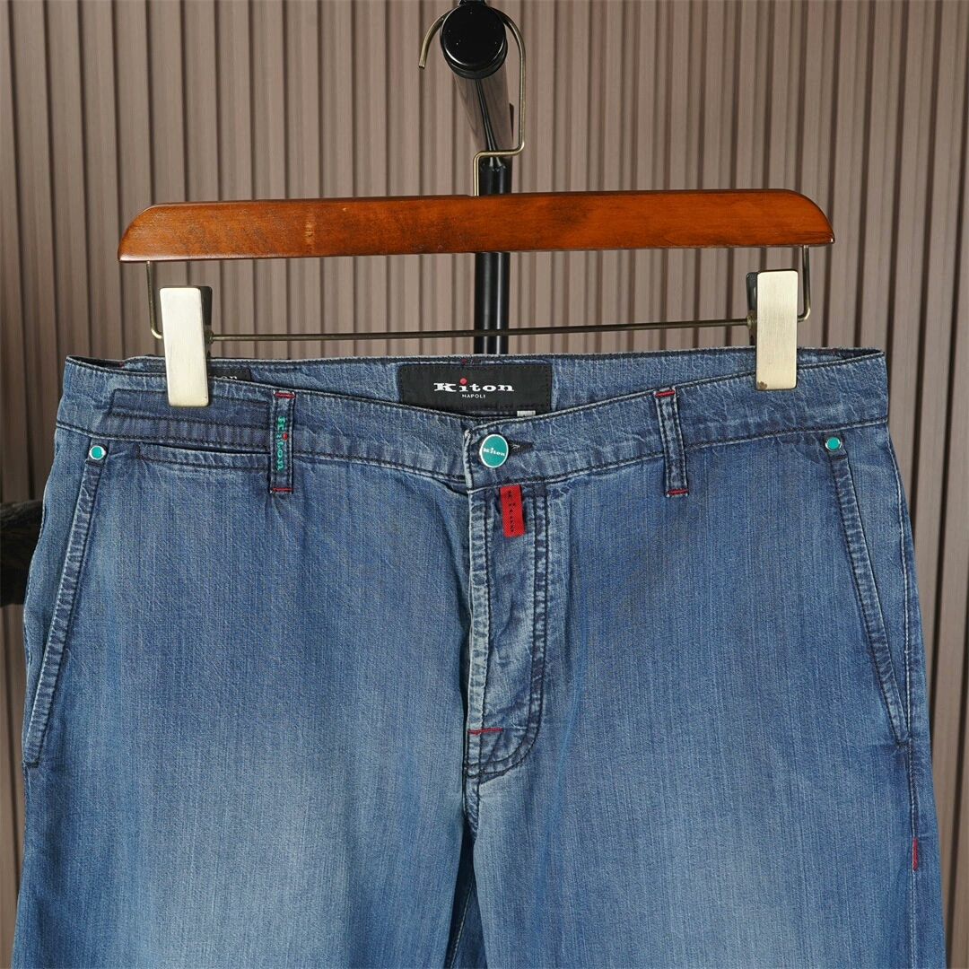 Kiton Kiton Lightweight Denim Jeans in Blue Size US 30 / EU 46 - 3 Thumbnail