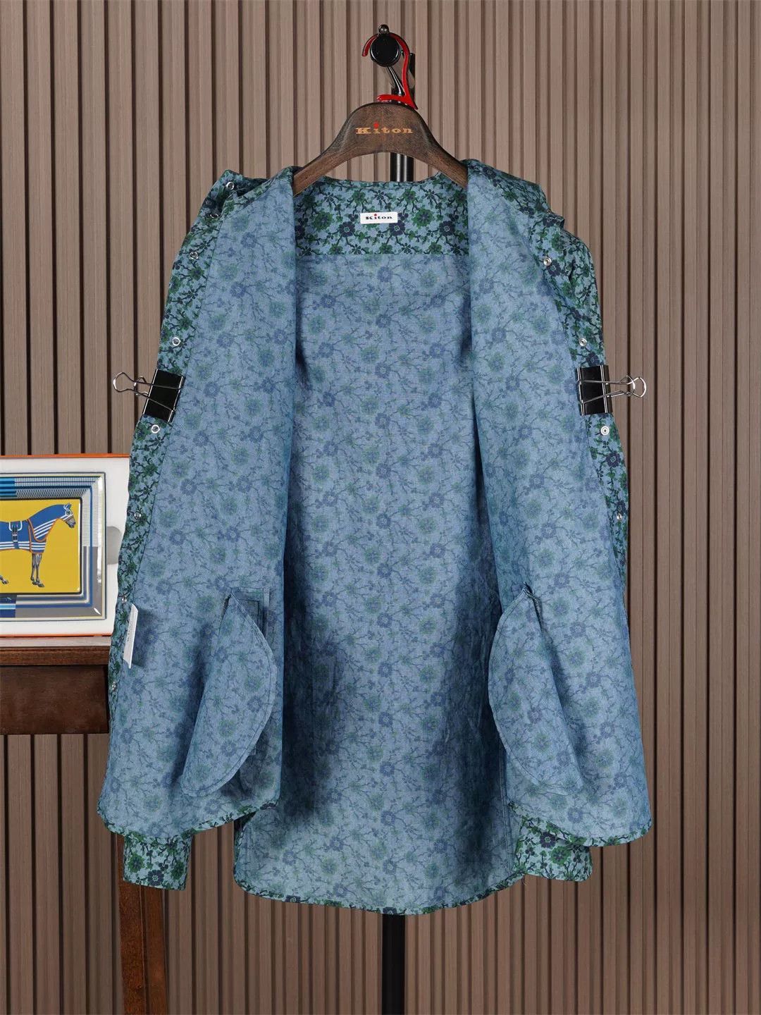 Kiton Kiton Cotton Hoodie with Enamel Buttons Size US M / EU 48-50 / 2 - 3 Thumbnail