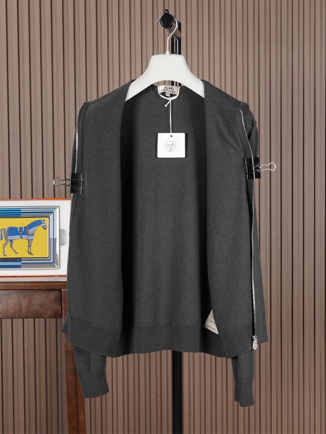 Hermes Hermes Men's Hooded Cashmere Jacket Size US M / EU 48-50 / 2 - 3 Thumbnail