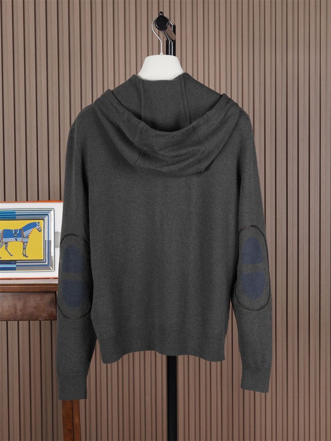 Hermes Hermes Men's Hooded Cashmere Jacket Size US M / EU 48-50 / 2 - 2 Thumbnail