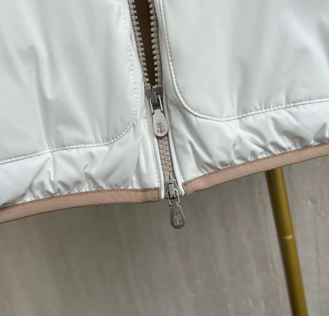 Brunello Cucinelli Brunello Cucinelli White Down Vest Size US XS / EU 42 / 0 - 7 Thumbnail