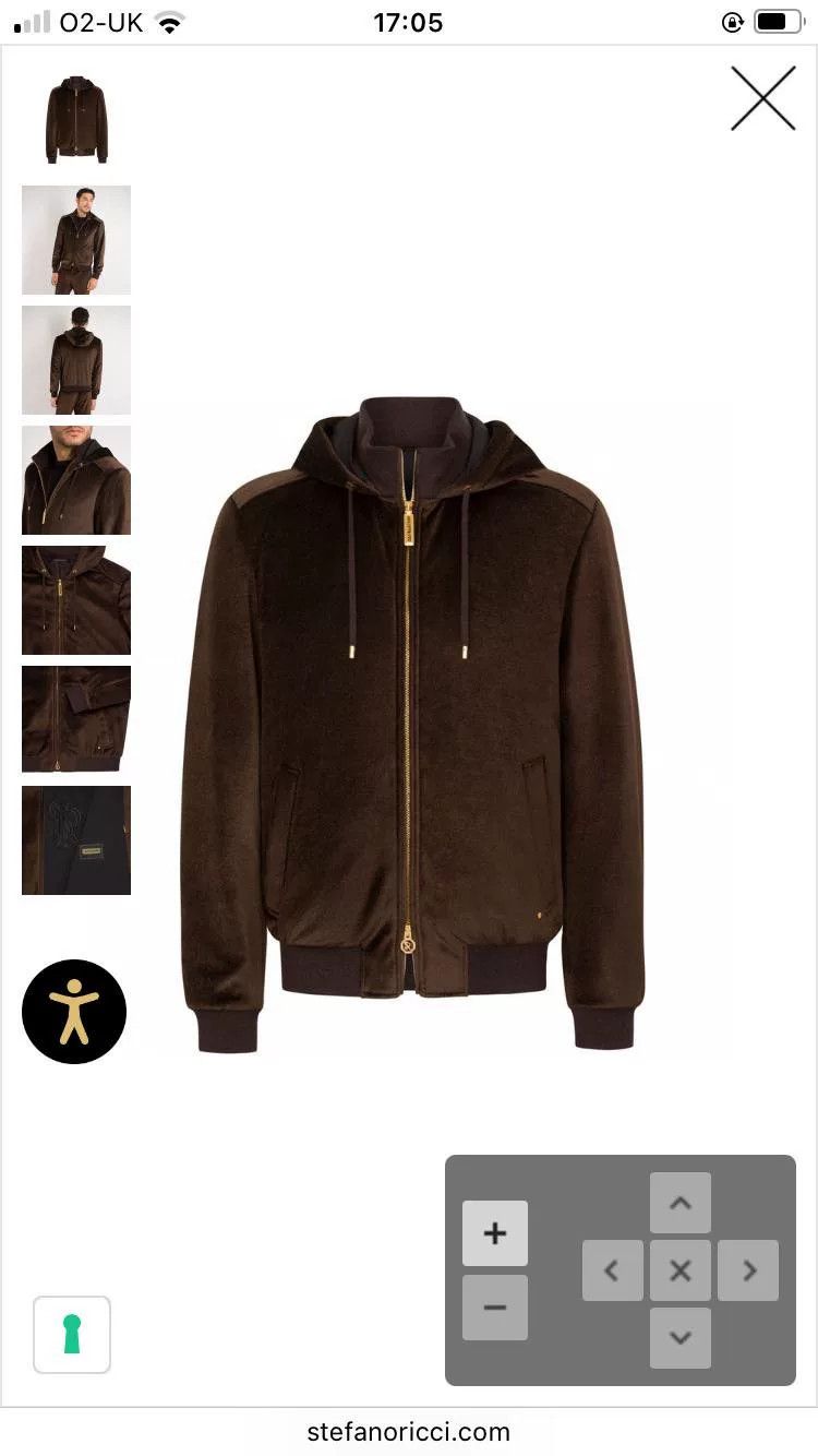 Stefano Ricci Stefano Ricci Men's Hooded Jacket Size US M / EU 48-50 / 2 - 4 Thumbnail