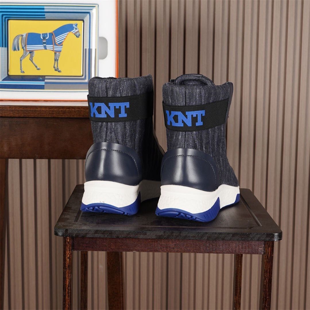 Kiton Kiton KNT Series Casual High-Top Sneakers Size US 6 / EU 39 - 2 Thumbnail