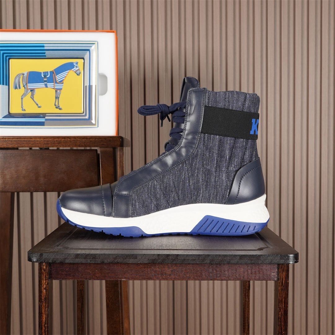 Kiton Kiton KNT Series Casual High-Top Sneakers Size US 6 / EU 39 - 4 Thumbnail