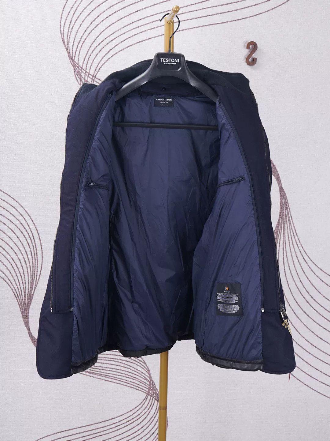 Testoni Black Leather Jacket by a·testoni Size US L / EU 52-54 / 3 - 4 Thumbnail