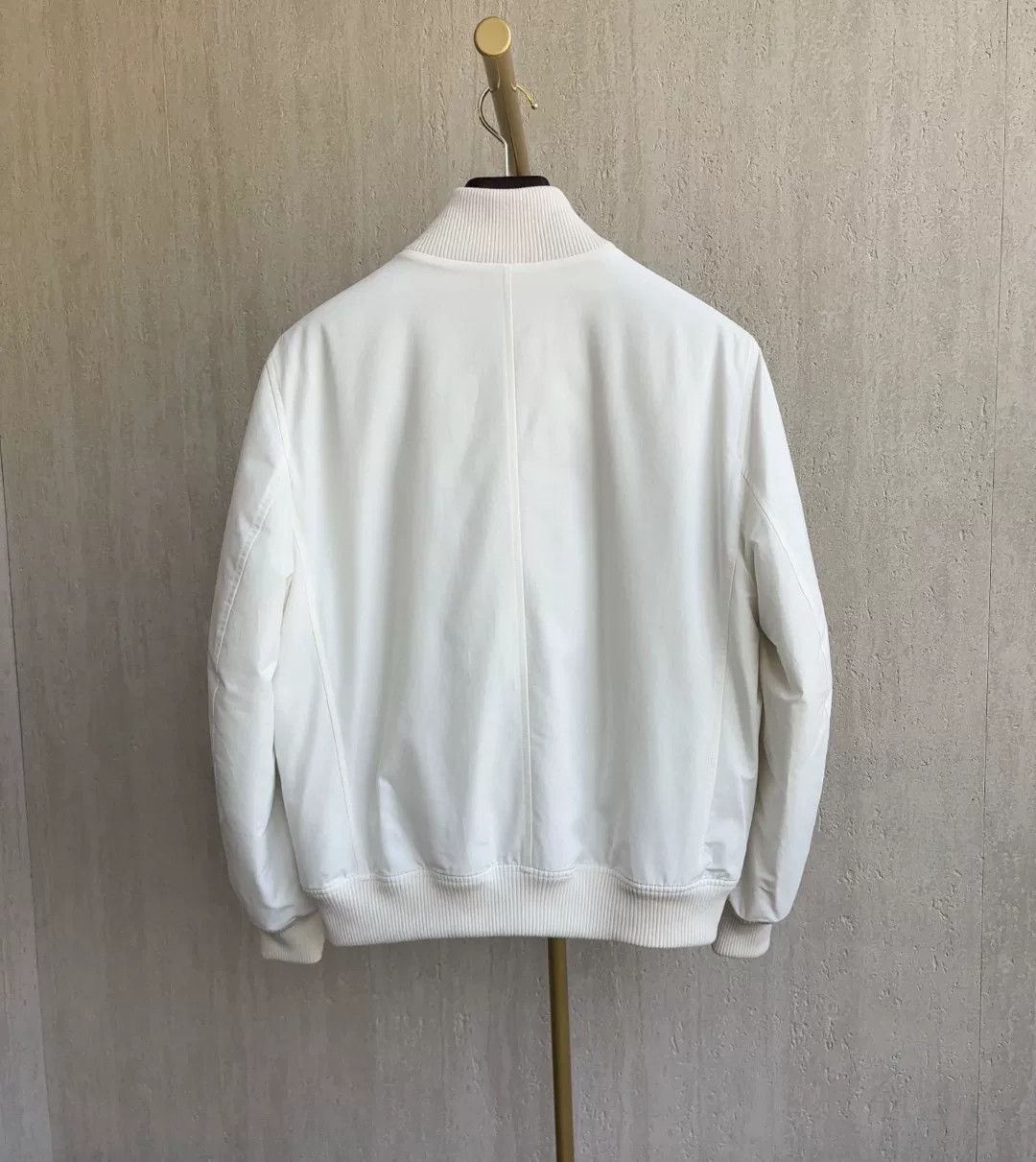 Brunello Cucinelli Brunello Cucinelli White Tech Fabric Jacket Size US L / EU 52-54 / 3 - 2 Thumbnail