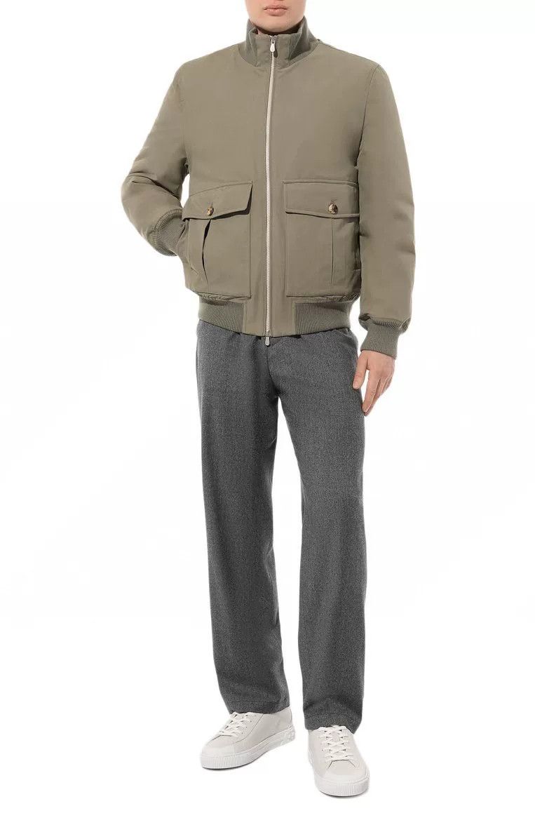 Brunello Cucinelli Brunello Cucinelli White Tech Fabric Jacket Size US L / EU 52-54 / 3 - 5 Thumbnail