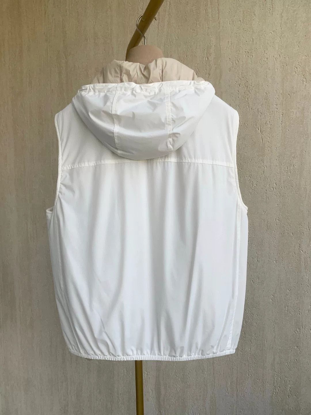 Brunello Cucinelli Brunello Cucinelli White Hooded Vest Size US M / EU 48-50 / 2 - 2 Thumbnail